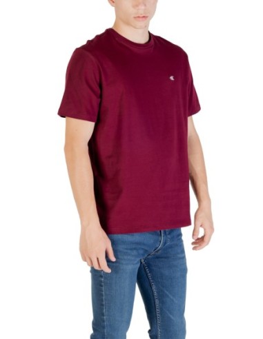 T-shirt bordeaux Calvin Klein Jeans homme