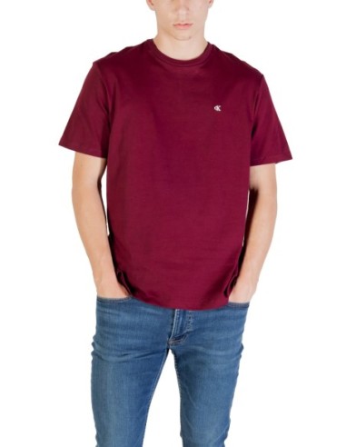 T-shirt bordeaux Calvin Klein Jeans homme