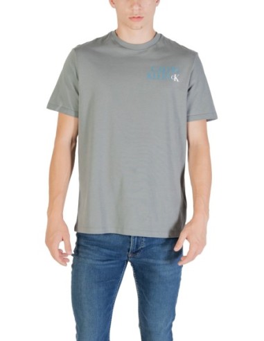 T-shirt gris Calvin Klein Jeans homme