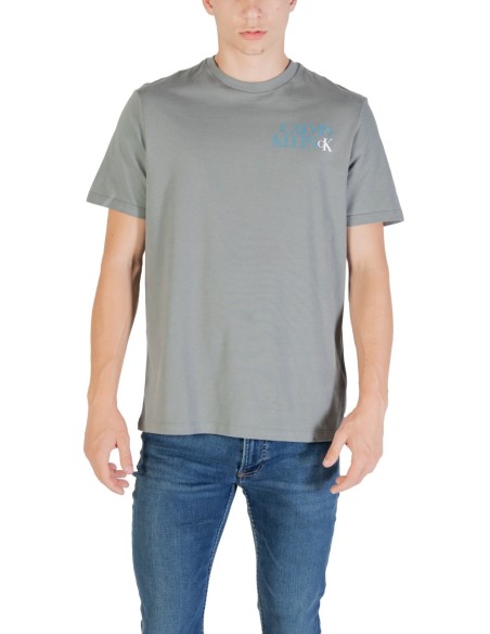 T-shirt gris Calvin Klein Jeans homme