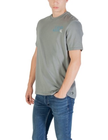T-shirt gris Calvin Klein Jeans homme