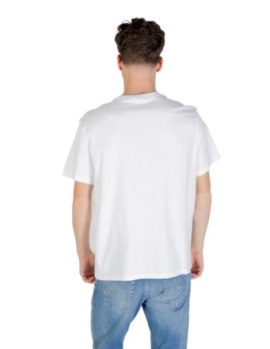T-shirt blanc imprimé Calvin Klein Jeans homme