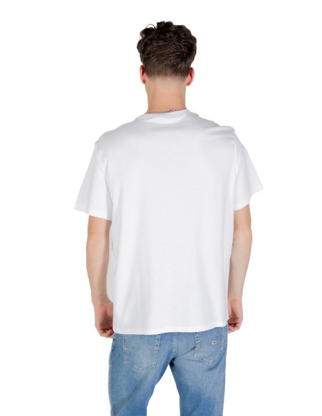 T-shirt blanc imprimé Calvin Klein Jeans homme