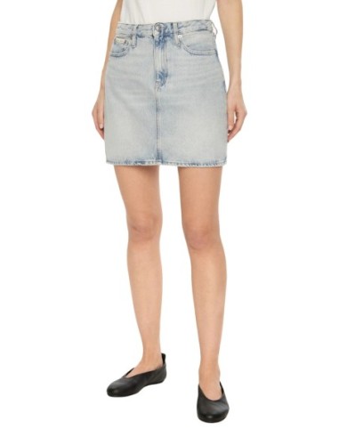 Jupe bleu azur Calvin Klein Jeans femme