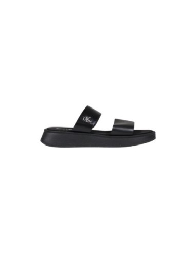 Mules noires cuir Calvin Klein Jeans femme