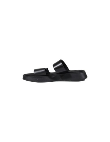 Mules noires cuir Calvin Klein Jeans femme