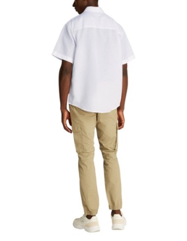 Chemise blanche lin-coton Calvin Klein Jeans homme