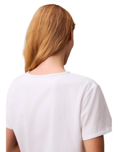T-shirt blanc imprimé Calvin Klein Jeans femme