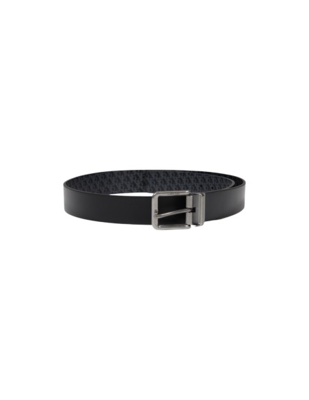 Ceinture noire cuir Calvin Klein Jeans homme