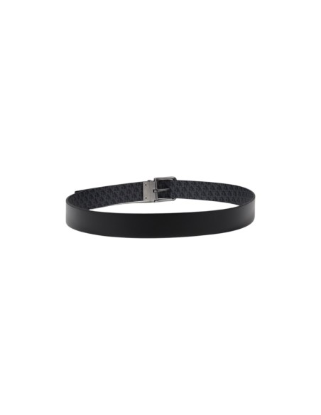 Ceinture noire cuir Calvin Klein Jeans homme