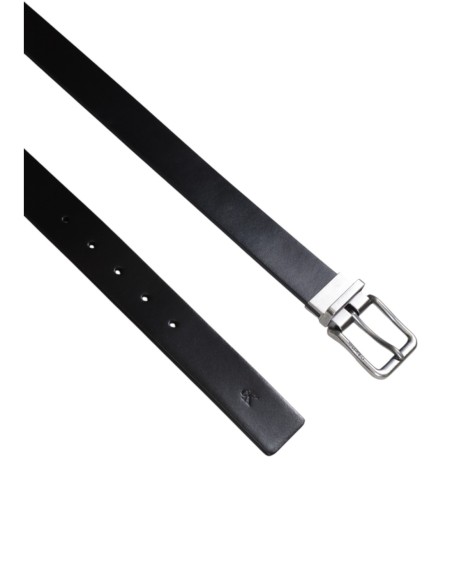 Ceinture noire cuir Calvin Klein Jeans homme