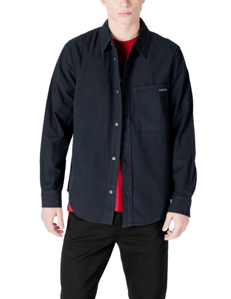 Chemise noire coton Calvin Klein Jeans homme
