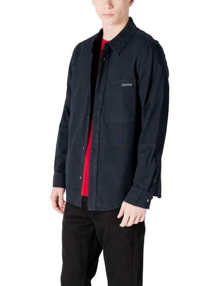 Chemise noire coton Calvin Klein Jeans homme