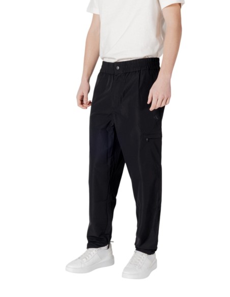Pantalon noir polyester Calvin Klein Jeans homme