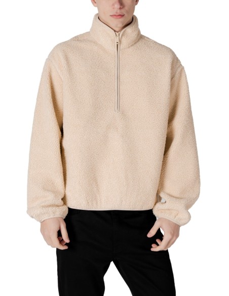 Sweat beige zippé Calvin Klein Jeans homme