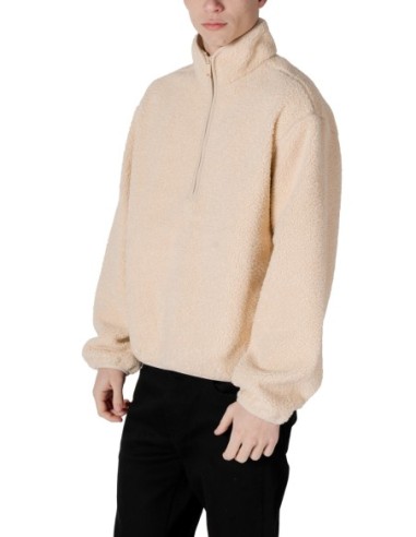 Sweat beige zippé Calvin Klein Jeans homme