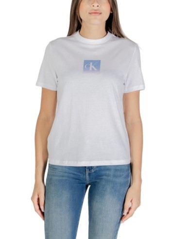 T-shirt blanc Calvin Klein Jeans femme