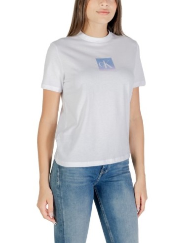 T-shirt blanc Calvin Klein Jeans femme