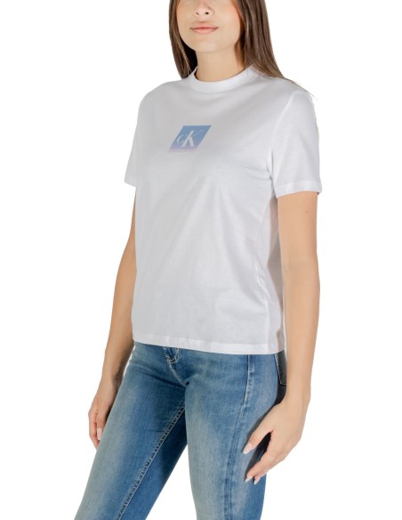 T-shirt blanc Calvin Klein Jeans femme