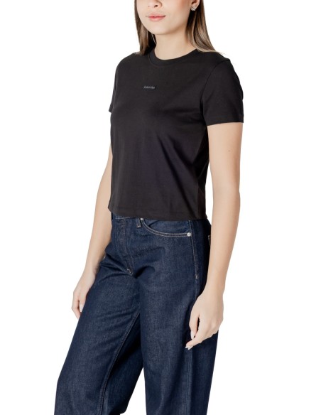T-shirt noir coton bio Calvin Klein Jeans femme