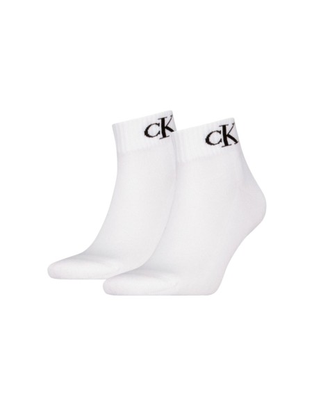 chaussettes homme blanches imprimé CKJ – style moderne