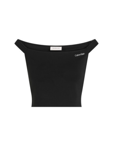 Top noir col bateau Calvin Klein Jeans femme