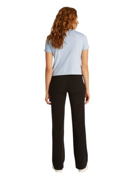 T-shirt bleu azur imprimé Calvin Klein Jeans femme