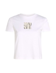T-shirt blanc imprimé Calvin Klein Jeans femme