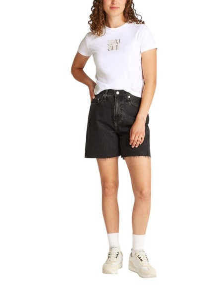T-shirt blanc imprimé Calvin Klein Jeans femme