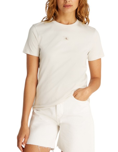 T-shirt beige Calvin Klein Jeans femme
