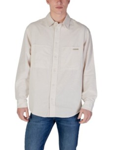 Chemise beige coton Calvin Klein Jeans homme