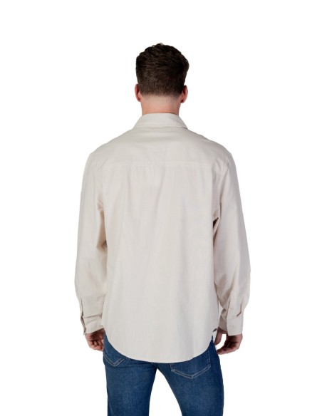 Chemise beige coton Calvin Klein Jeans homme