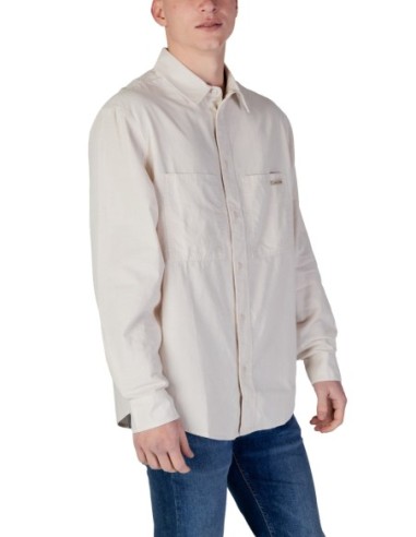 Chemise beige coton Calvin Klein Jeans homme