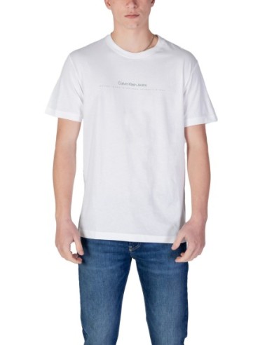 T-shirt blanc Calvin Klein Jeans homme