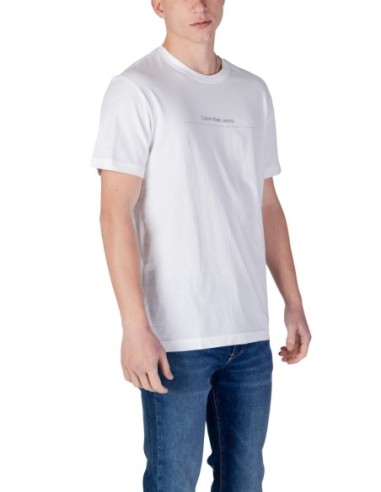 T-shirt blanc Calvin Klein Jeans homme
