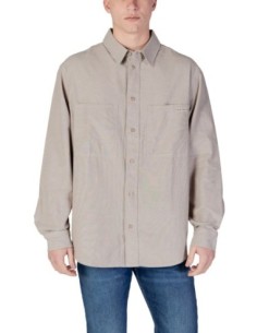 Chemise beige coton Calvin Klein Jeans homme