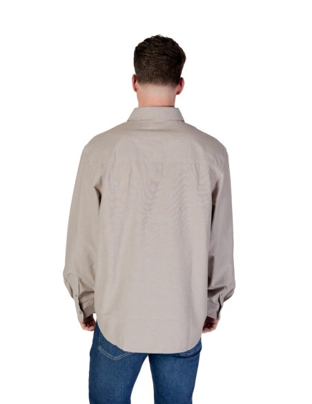 Chemise beige coton Calvin Klein Jeans homme