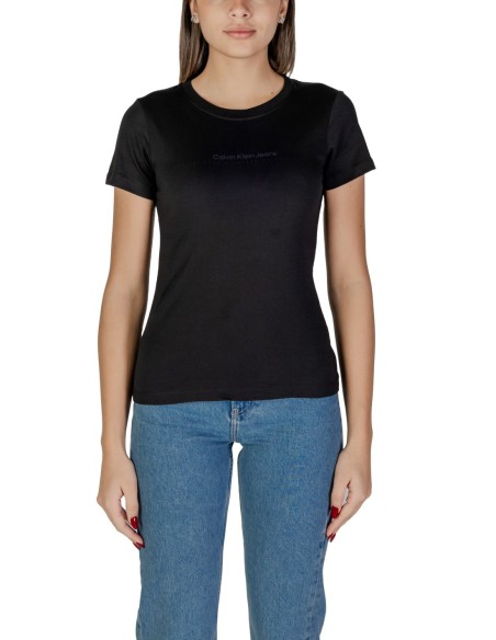 T-shirt noir Calvin Klein Jeans femme