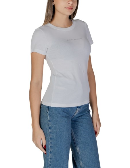 T-shirt blanc Calvin Klein Jeans femme