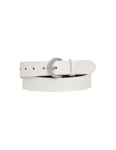 Ceinture blanche cuir Calvin Klein Jeans femme