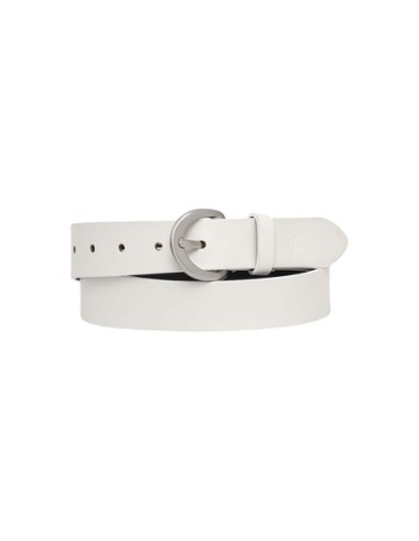 Ceinture blanche cuir Calvin Klein Jeans femme