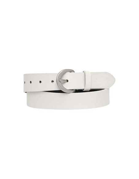 Ceinture blanche cuir Calvin Klein Jeans femme