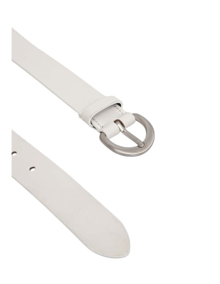 Ceinture blanche cuir Calvin Klein Jeans femme