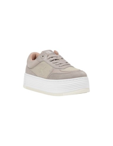 Baskets beige coton Calvin Klein Jeans femme