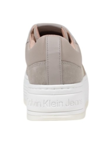 Baskets beige coton Calvin Klein Jeans femme