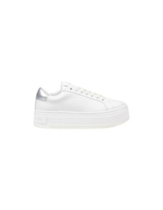 Baskets argentées cuir Calvin Klein Jeans femme