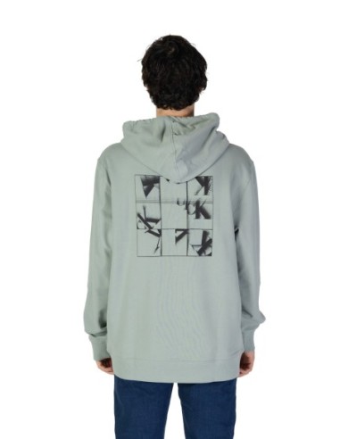 Sweat vert coton Calvin Klein Jeans homme