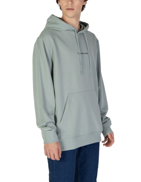 Sweat vert coton Calvin Klein Jeans homme