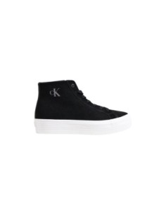 Baskets noires cuir Calvin Klein Jeans femme