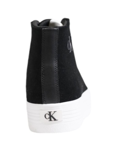 Baskets noires cuir Calvin Klein Jeans femme